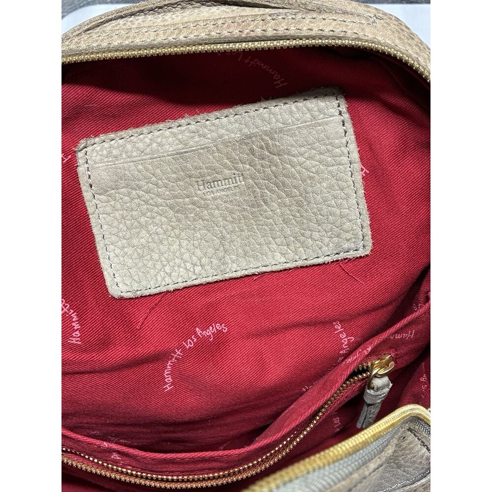 Hammitt Hunter Beige Pebbled Leather Backpack Bag - Picture 10 of 17